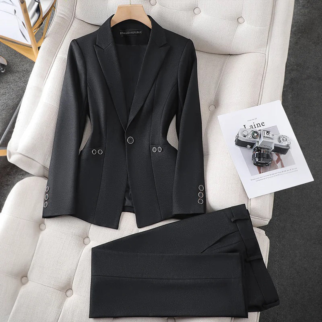 Bella | Elegante blazer en broek set - Fashion Lab