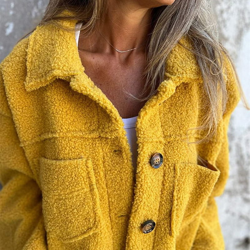 Bellamy | Korte Warme Bouclé Jas - Fashion Lab