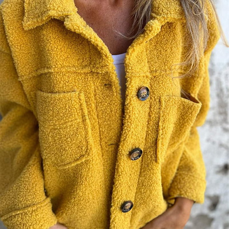 Bellamy | Korte Warme Bouclé Jas - Fashion Lab