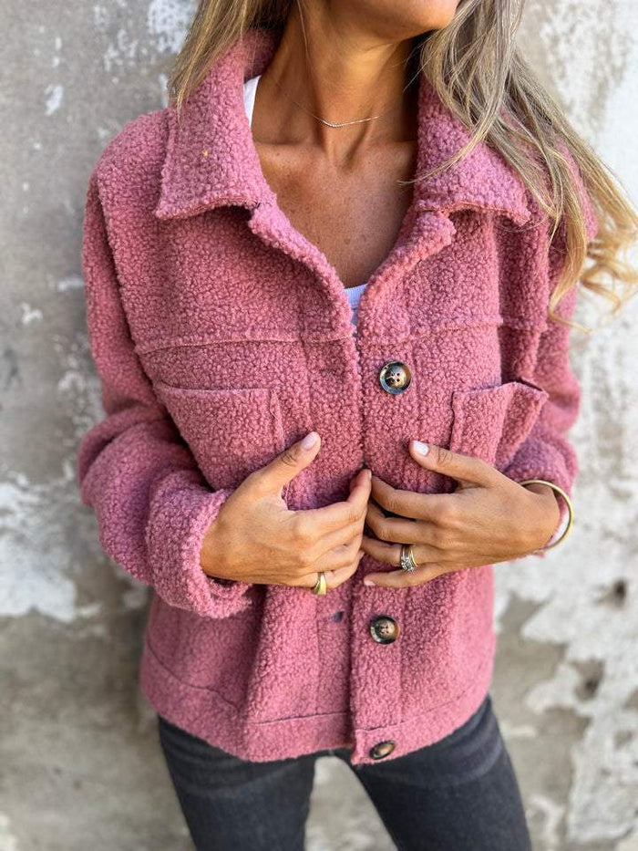 Bellamy | Korte Warme Bouclé Jas - Fashion Lab