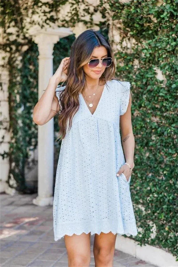 Briana | Mouwloze Mini Jurk - Fashion Lab