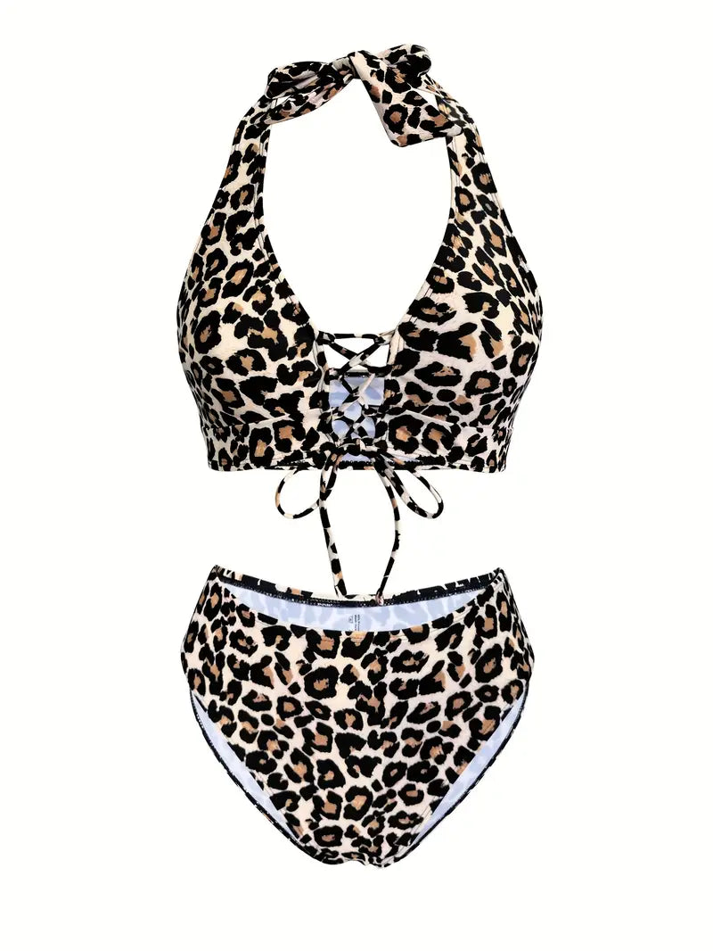 Anika | Leopard Print Bikini Set - Fashion Lab