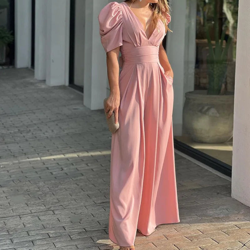 Pam | Elegante Pofmouw Jumpsuit - Fashion Lab