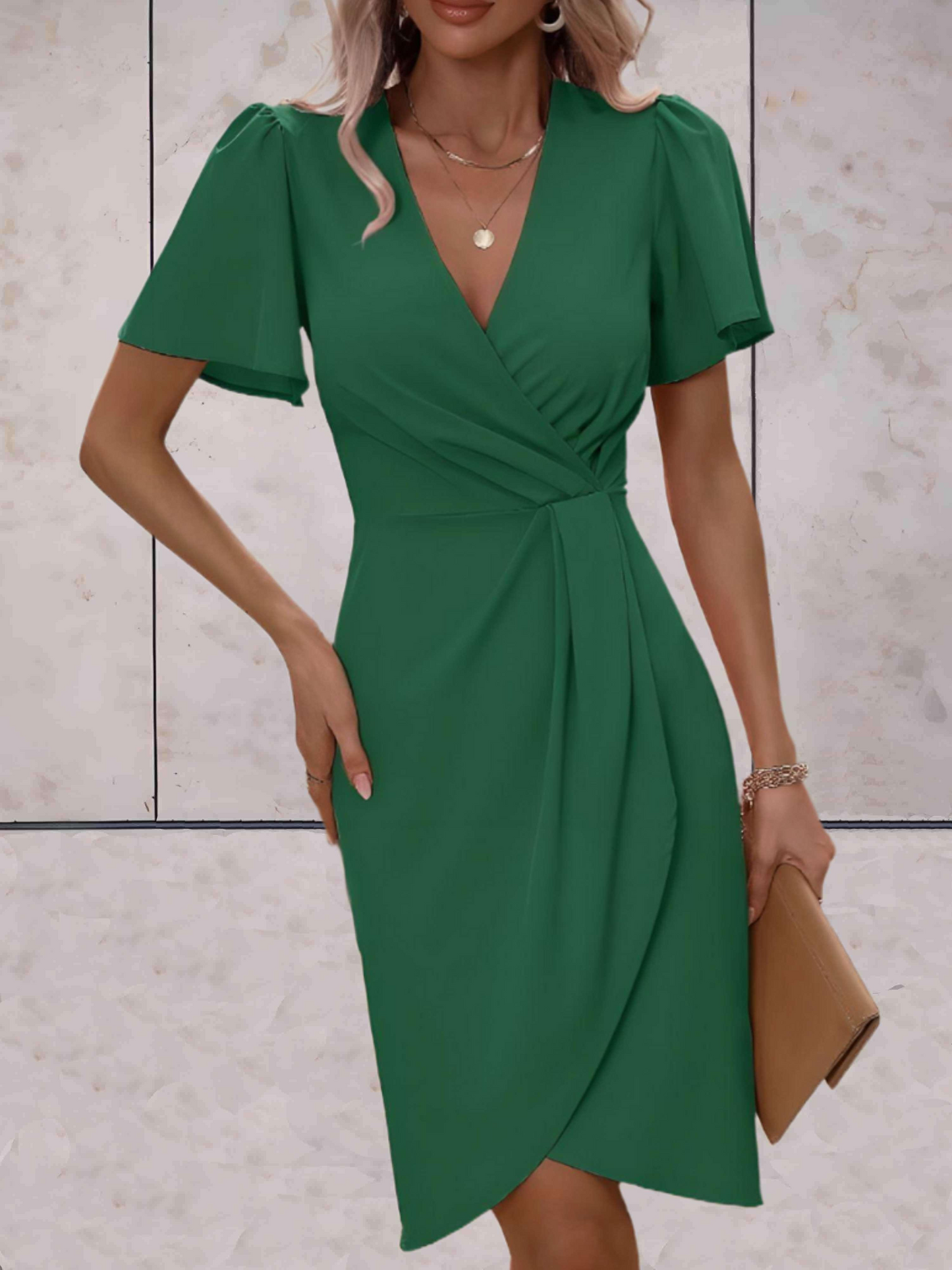 Jeanette | Elegante Wikkeljurk - Fashion Lab