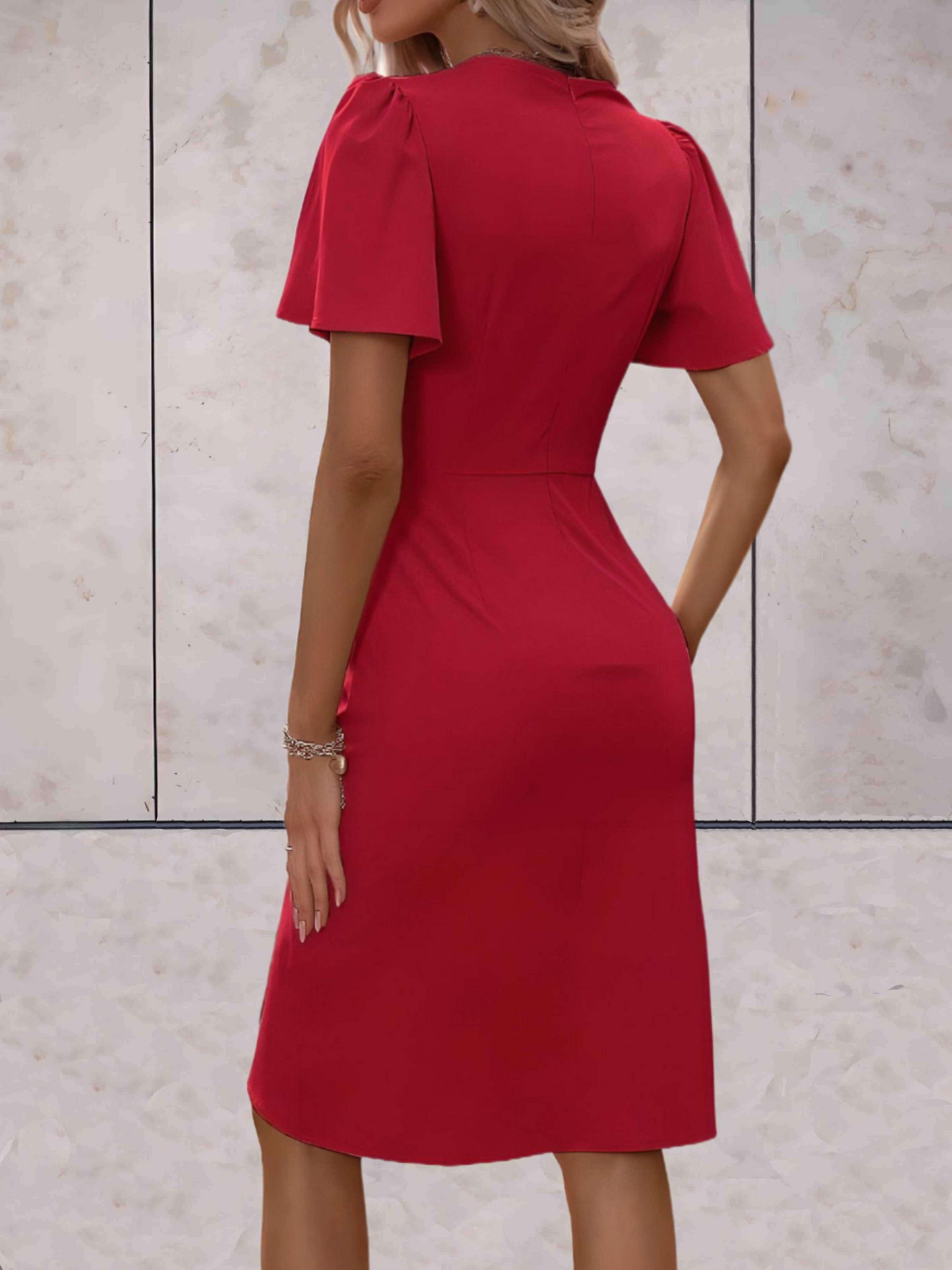 Jeanette | Elegante Wikkeljurk - Fashion Lab