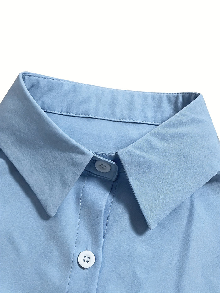 blouse voor dames โ Dariela | Effen Blouse met Knopen
