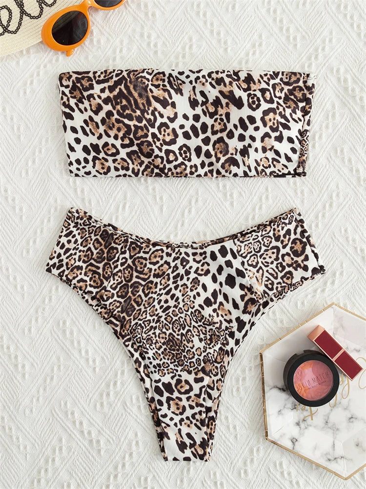 Avayah | Trendy Bandeau Bikini Set - Fashion Lab