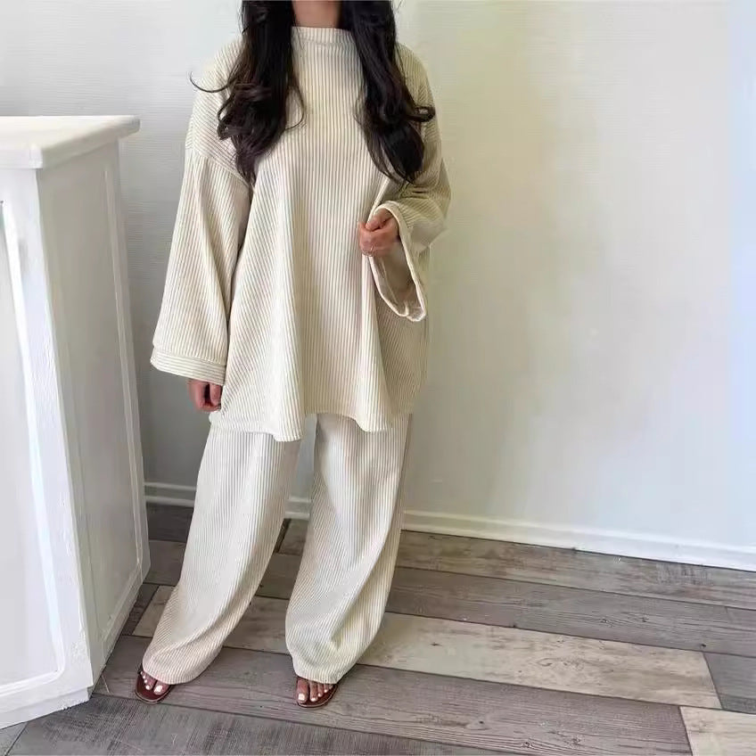 Adelina | Corduroy Tweedelige Broek - Fashion Lab