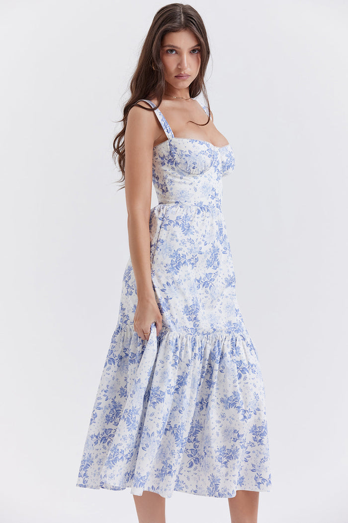 jurk voor dames – Elysia | Bloemen Midi Zonnejurk