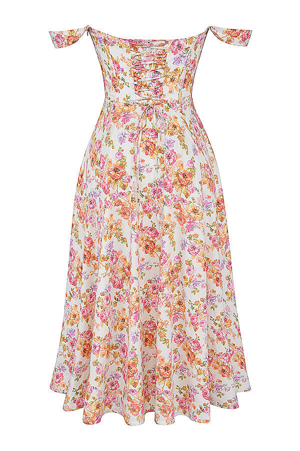 jurk voor dames – Elysia | Bloemen Midi Zonnejurk