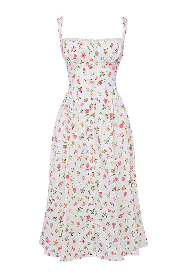 jurk voor dames – Elysia | Bloemen Midi Zonnejurk