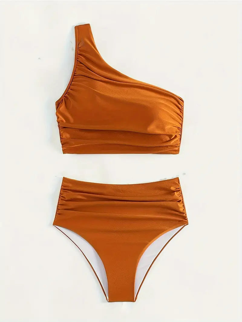 Joelle | Elegante One-Shoulder Bikini Set - Fashion Lab