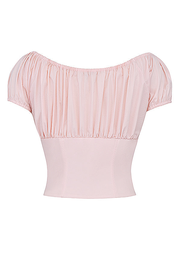 Fannya | Babyroze Topje Met Ruches - Fashion Lab