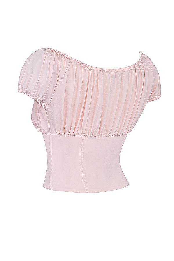 Fannya | Babyroze Topje Met Ruches - Fashion Lab