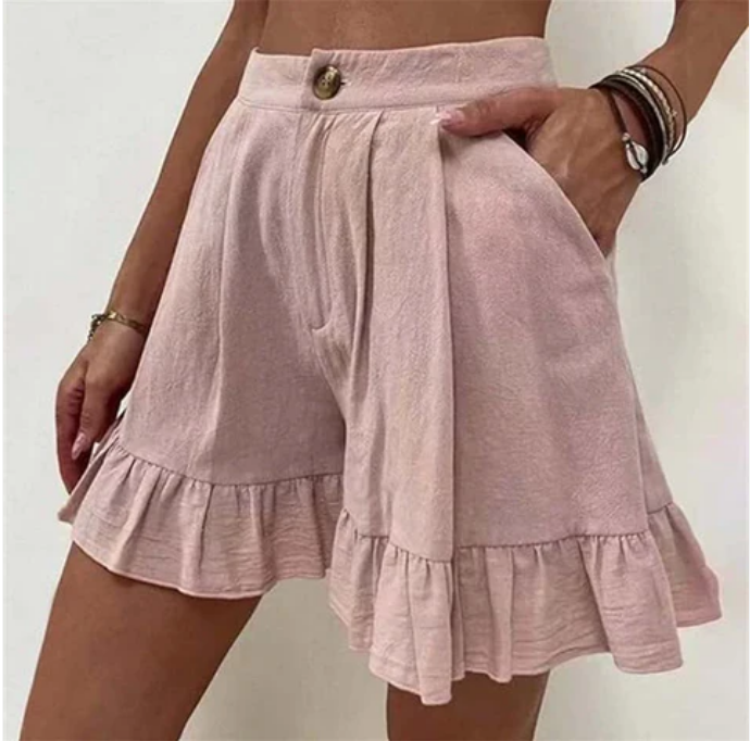 broek voor dames – Glyssia | Elegante Casual Geploïde Shorts