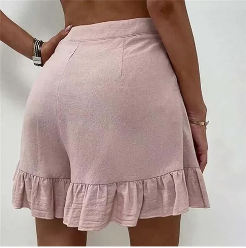 broek voor dames – Glyssia | Elegante Casual Geploïde Shorts