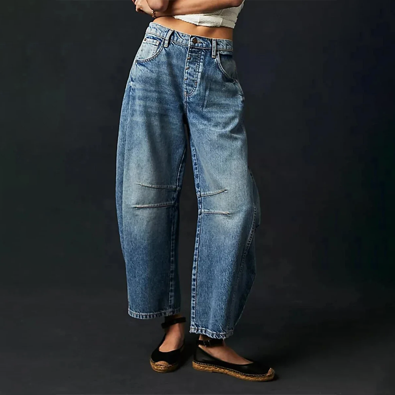 Haisley | Wijde spijkerbroek - Fashion Lab