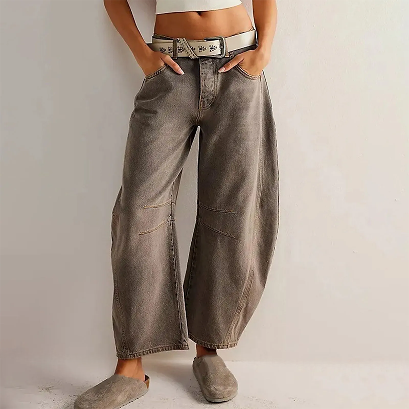 Haisley | Wijde spijkerbroek - Fashion Lab