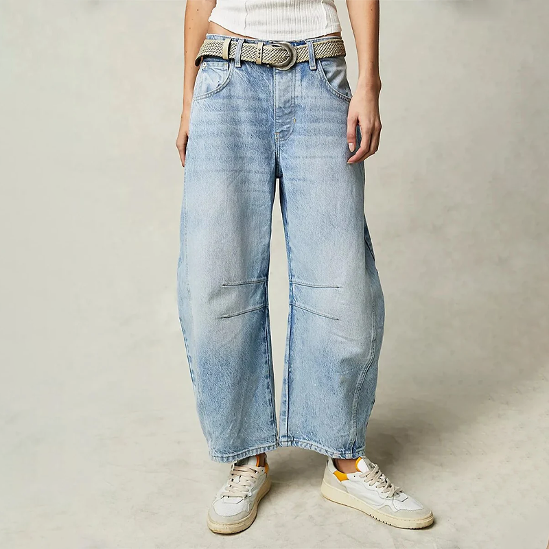 Haisley | Wijde spijkerbroek - Fashion Lab