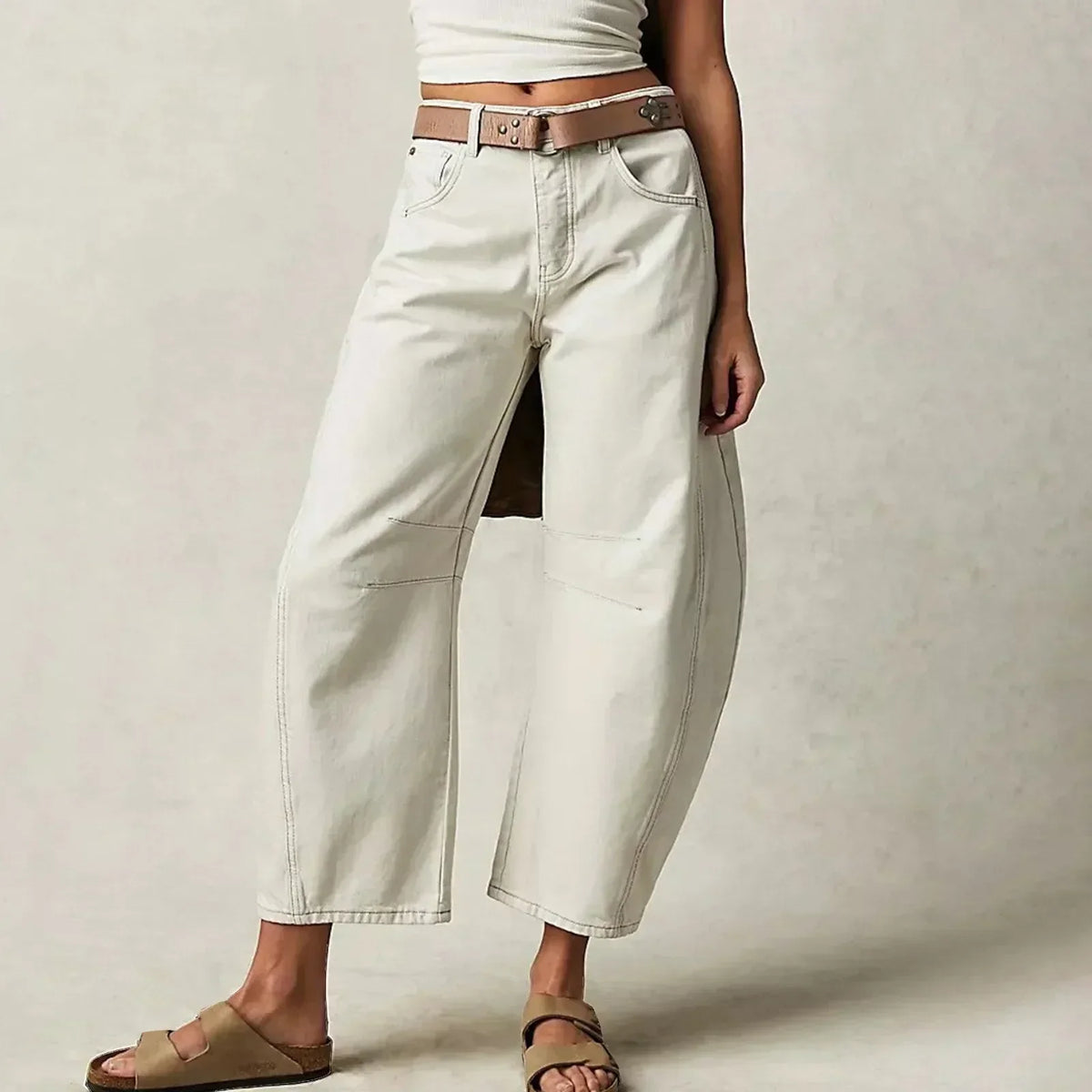 Haisley | Wijde spijkerbroek - Fashion Lab