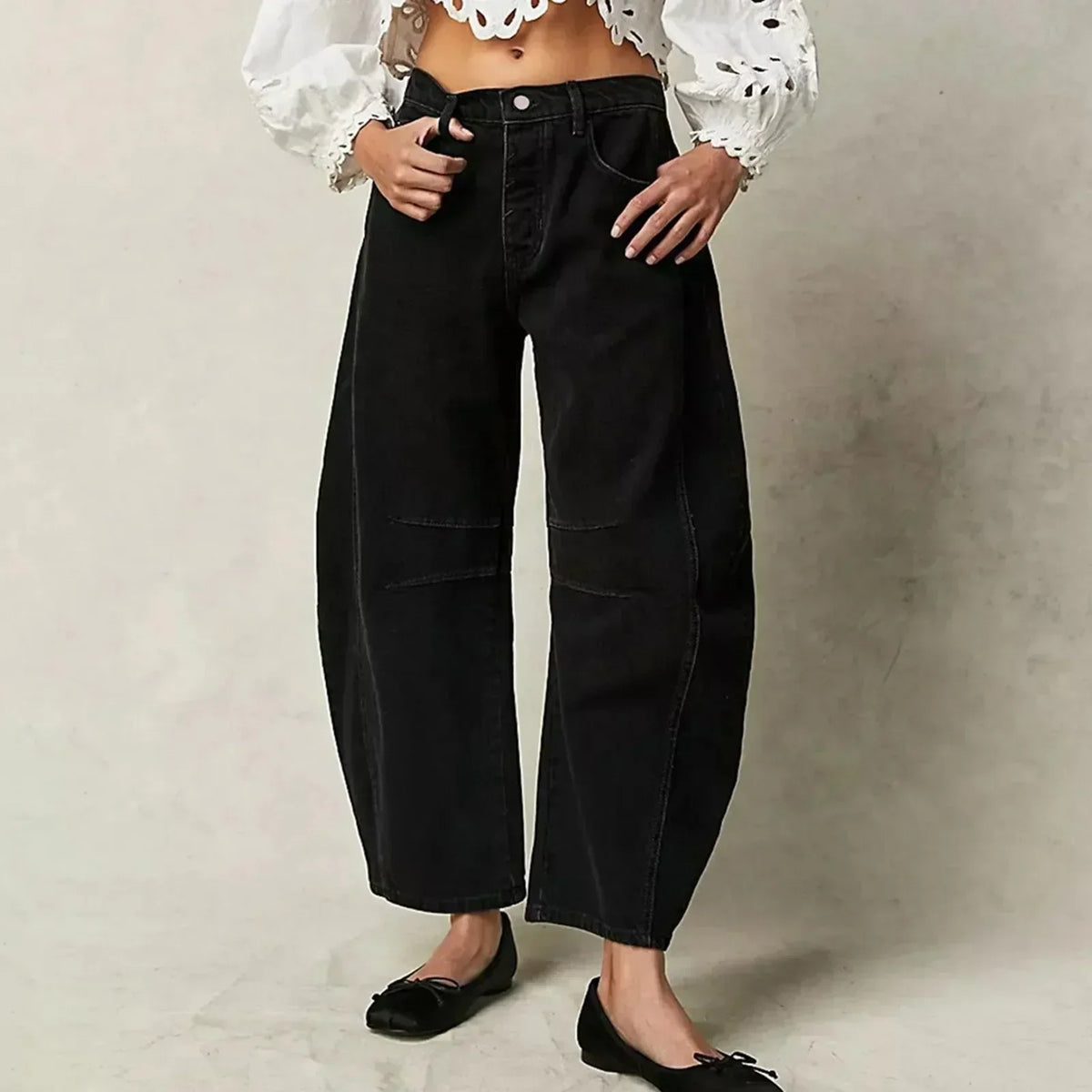 Haisley | Wijde spijkerbroek - Fashion Lab
