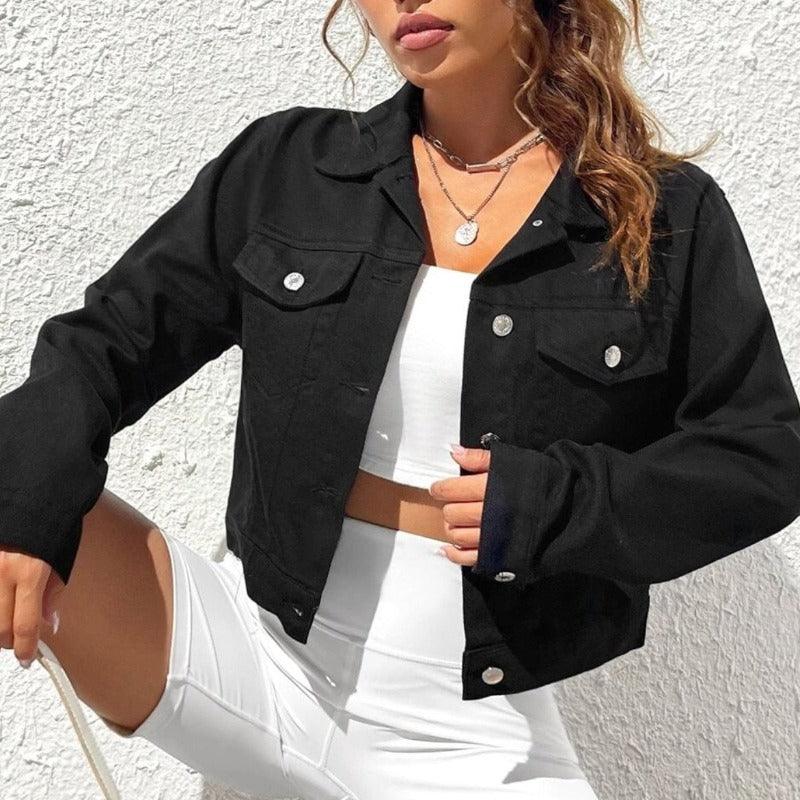 Hermione | Cropped Spijkerjack - Fashion Lab