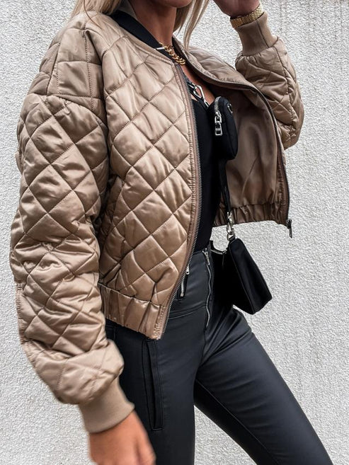 jas voor dames – Iella | Gewatteerd Bomberjack Met Moderne Stijl
