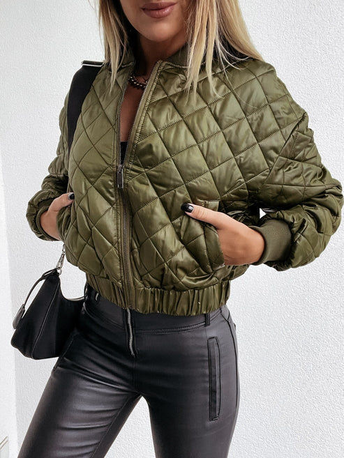 jas voor dames – Iella | Gewatteerd Bomberjack Met Moderne Stijl