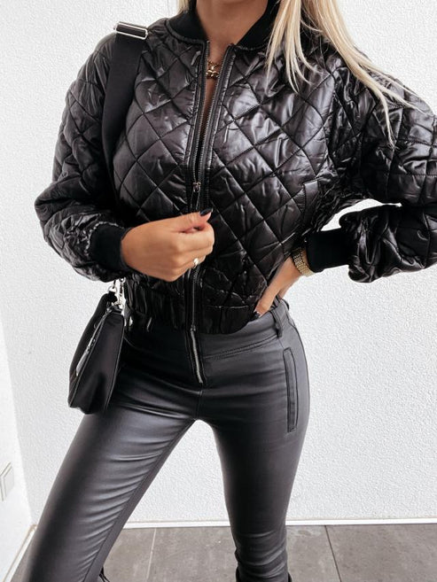 jas voor dames – Iella | Gewatteerd Bomberjack Met Moderne Stijl