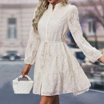 Imari | Elegante Midi Jurk van Kant - Fashion Lab