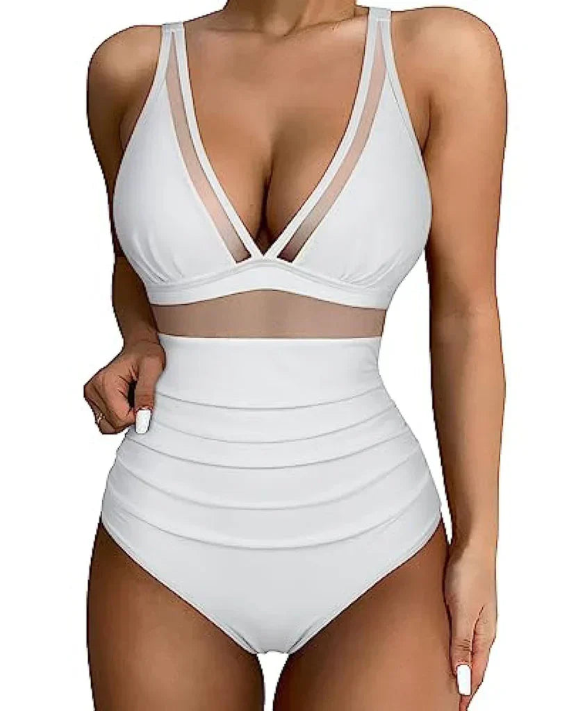 Remi | Plunge Mesh Badpak - Fashion Lab