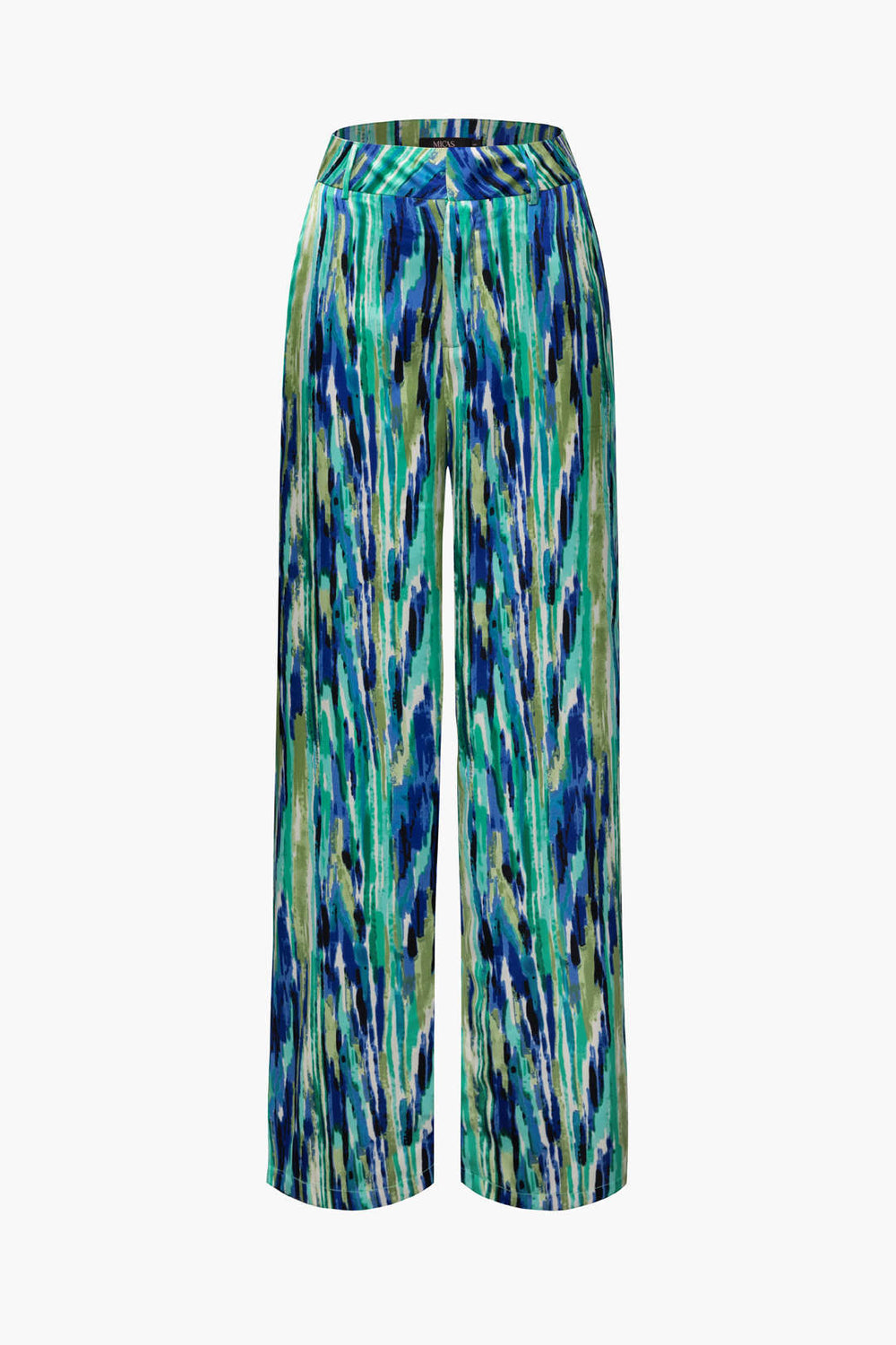broek voor dames – Jossara | Marmerprint Hoge Taille Lange Broek