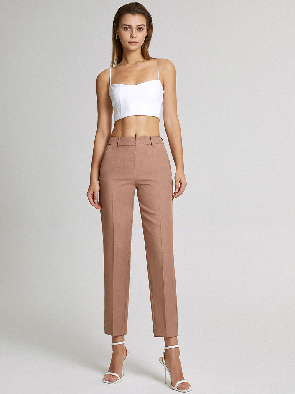 broek voor dames – Kehlia | Hoge Taille Rechte Broek