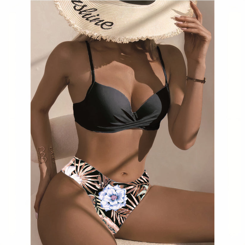 set voor dames β Lapina | Drie Delige Bikini Set Met Bloemenprint