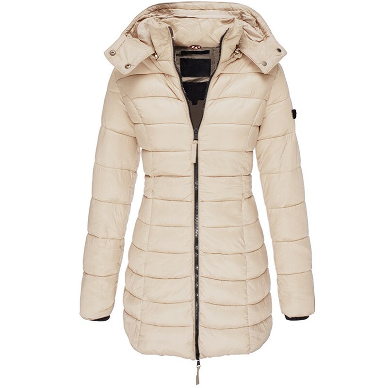 Jas voor dames – Donsjack | met capuchon en ritssluiting