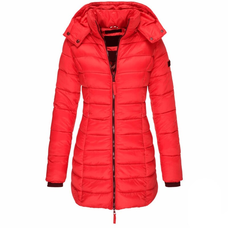 Jas voor dames – Donsjack | met capuchon en ritssluiting