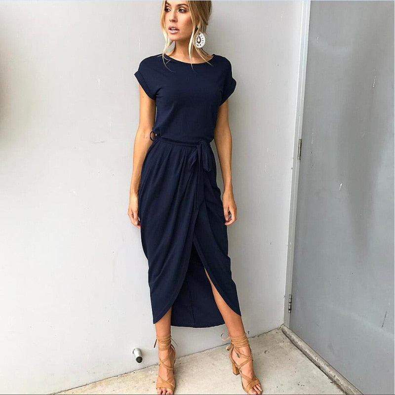 jurk voor dames – Moira | Lange Jurk Met Split