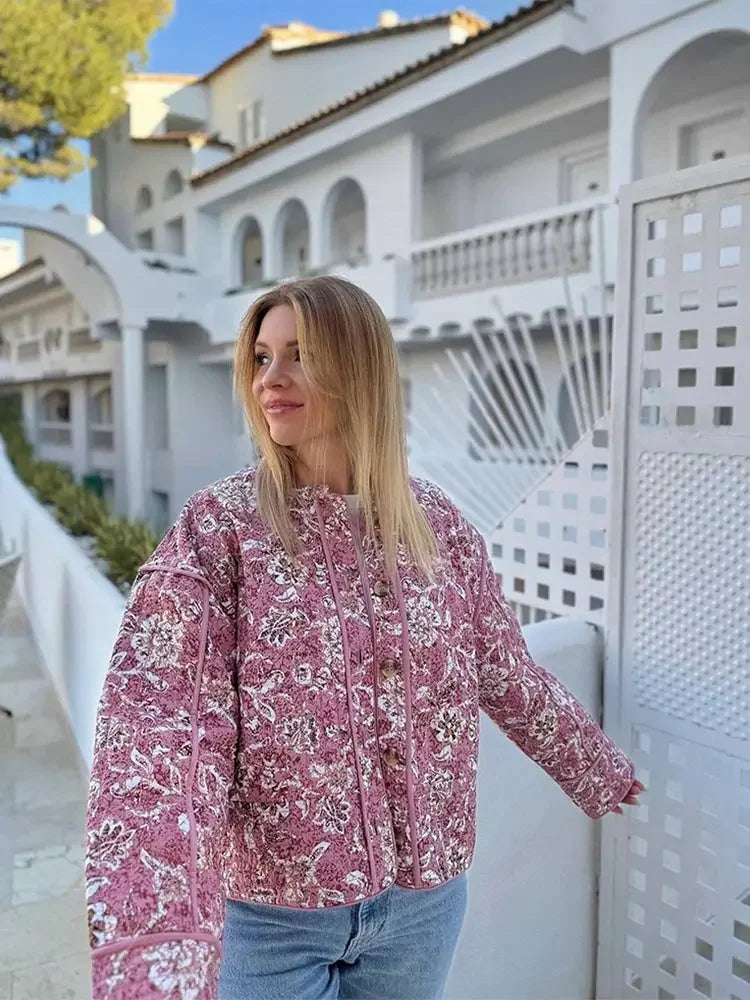 Narissa | Zomerjas Met Bloemenprint - Fashion Lab