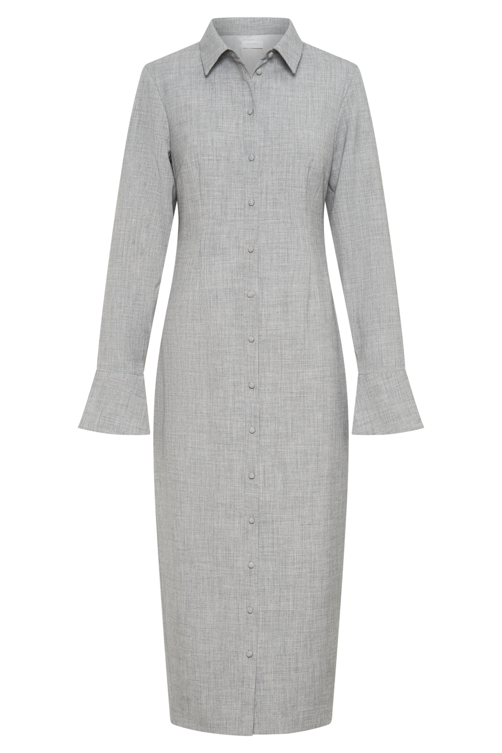 Jurk voor dames โ Nisa | Getailleerde Shirt Midi Jurk