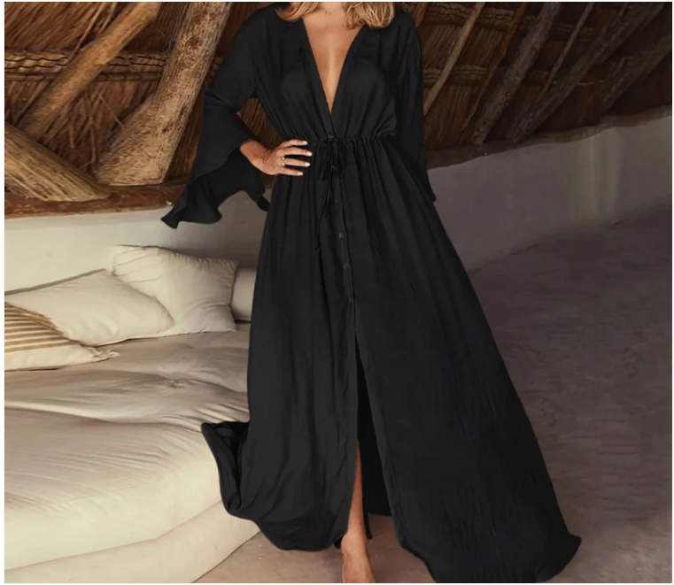 Oksana | Comfortabele Maxi Strand Jurk - Fashion Lab