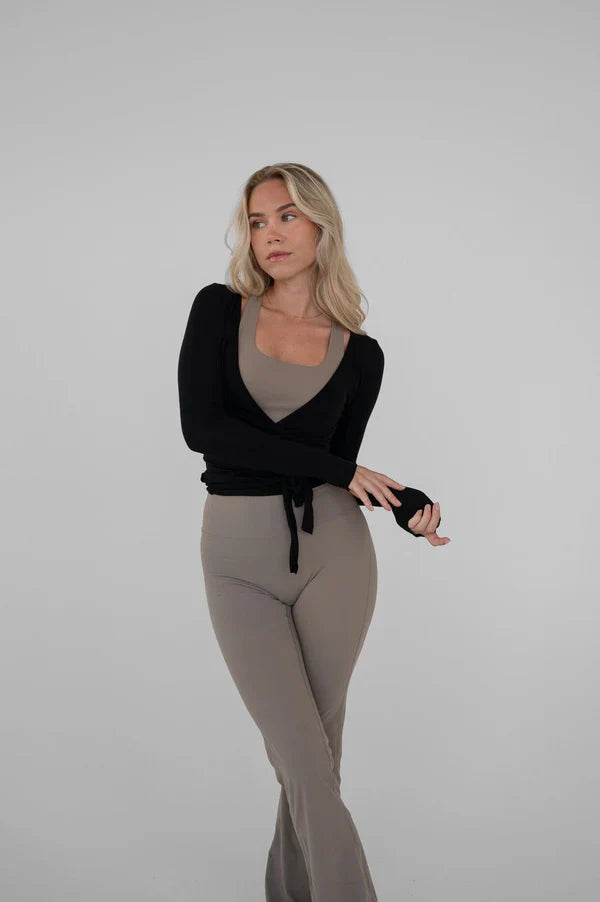 Wikkelblouse - Zwart