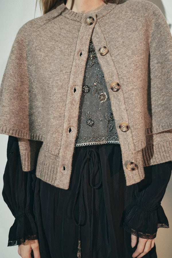 Jas voor dames – Oriana | Gebreide Cape Jas