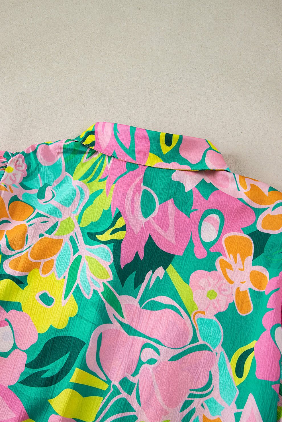 Paloma | Jurk Met Bloemen En Pofmouwen - Fashion Lab