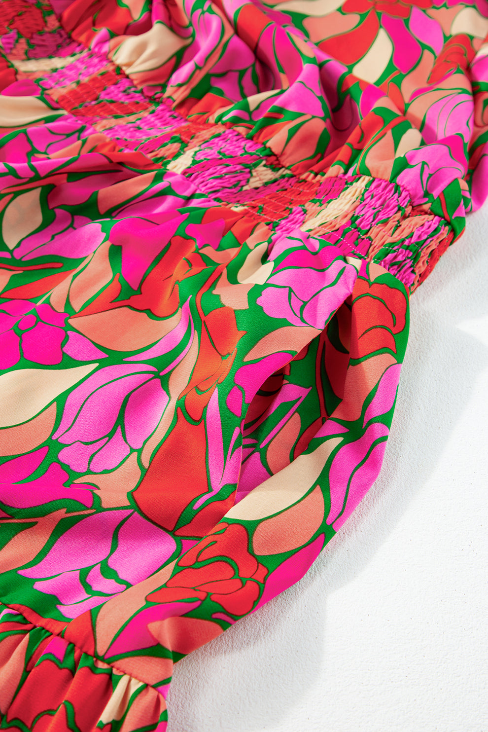 Pamela | Maxi Jurk Met Bloemenprint En Korte Mouwen - Fashion Lab