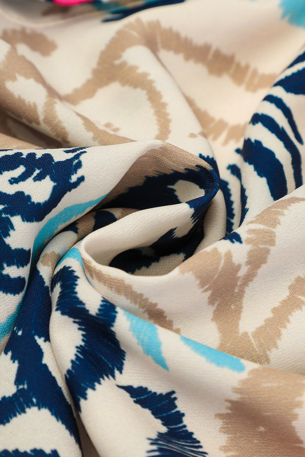 Pandora | Tribal Print Armband Mouw Knoop Mini Jurk - Fashion Lab