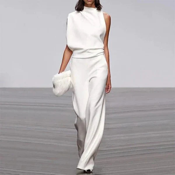 Penelope | Chique One-Shoulder Jumpsuit - Fashion Lab