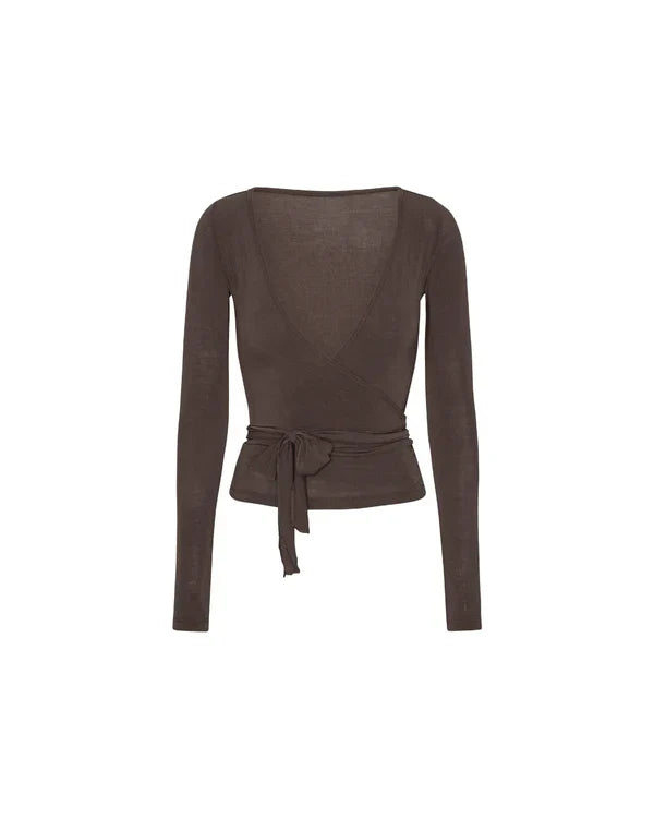 blouse voor dames – Wikkelblouse | Grijs