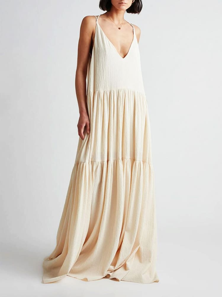 Piera | Wijde Maxi Jurk - Fashion Lab