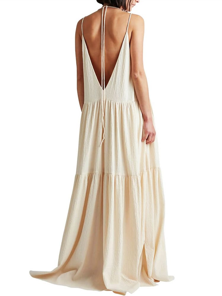 Piera | Wijde Maxi Jurk - Fashion Lab