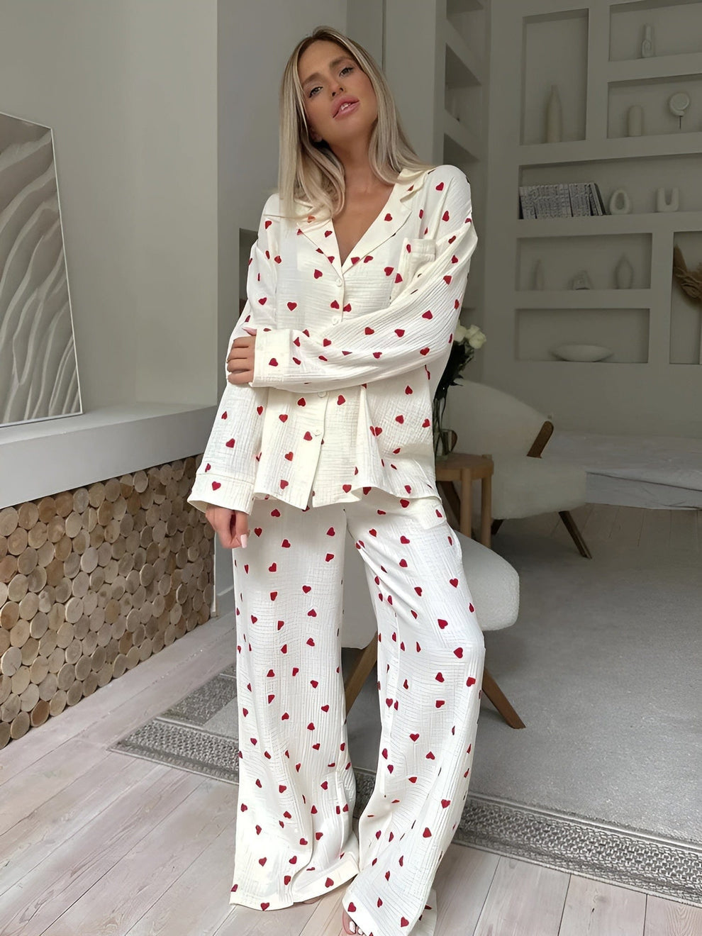 Pyjama voor dames – Regina | De Esthetische Hart Pyjamaset